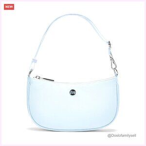 Nylon Mini Shoulder Bag with Adjustable Strap, 5 Pockets, Recycled Material
